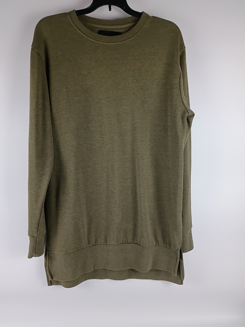 Men's Olive Green Crewneck Pullover Sweater Among Equals Size Medium
